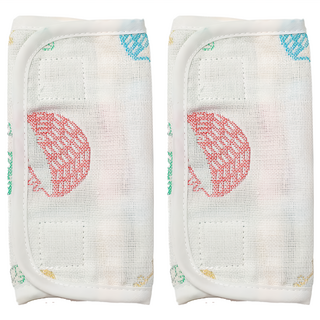 New Star 明日之星 四層紗揹帶磨牙口水巾, 繽紛森林小刺蝟, 2條