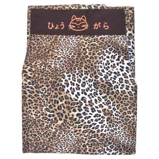 熊圓 二口圍裙 豹紋 綁帶式 雙口袋設計, 1件