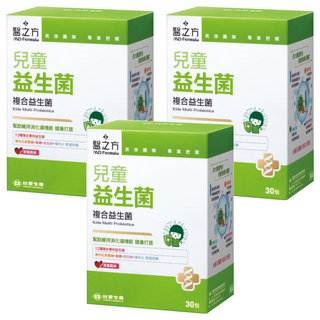 台塑生醫 MD Formula 醫之方 兒童益生菌複方粉，12種專利益生菌，專為兒童設計，30包/盒, 3g, 3盒