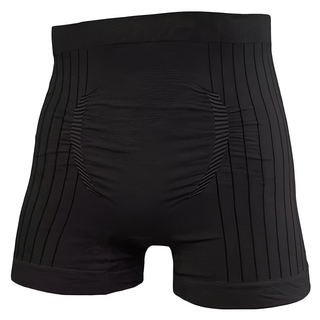 AREX SPORT 超彈力男中腰竹炭四角運動內褲, XL 尺寸, 台灣製造, 黑色