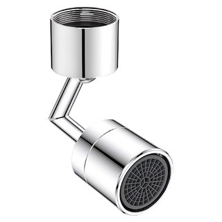 萬向水龍頭 720°旋轉 L型支持上出水 起泡防濺, 1組