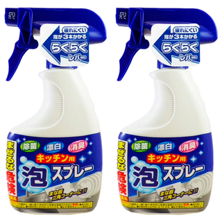 獅子化學 廚房除菌漂白消臭泡沫噴霧, 400g, 日本製造, 2瓶