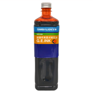 SIMBALION 雄獅 奇異墨水補充油 GER900, 橙色, 900ml