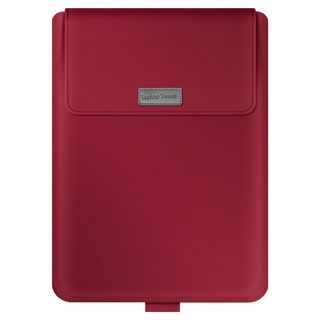 LESTAR 超薄防水可折疊3折支架筆電包/內膽包4件組 通用款 11/12吋適用, 紅色, 1組