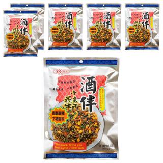 惠香 酒伴小魚干花生, 香辣酥脆, 下酒好料, 內含幸運籤, 90g, 6袋