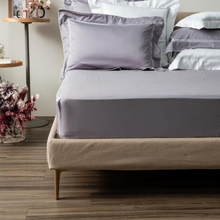 HOLA 和樂家居 克萊歐素色500織埃及棉床包 雙人 840g