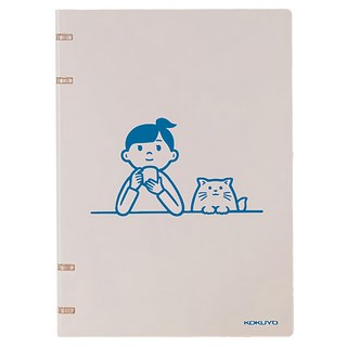 KOKUYO 國譽 4孔B5活頁本 Noritake聯名款, 藍色, 1本