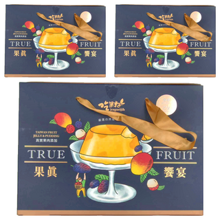 吃果籽 果真饗宴果凍布丁禮盒, 芒果桑葚口味, 6入禮盒, 110g, 3盒