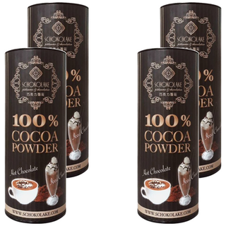 SCHOKOLAKE 巧克力雲莊 100%可可粉 香濃滑順 烘焙糕點, 125g, 1罐, 4罐