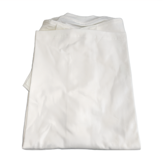 BOHRHOO 口袋字母印花短T恤, 100%棉 米白 M