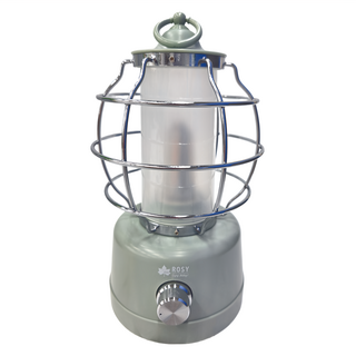 LOGOS ROSY LED鄉村燈籠 暖黃光 復古造型 無段式調光, 淡綠色 + 銀色, 1台