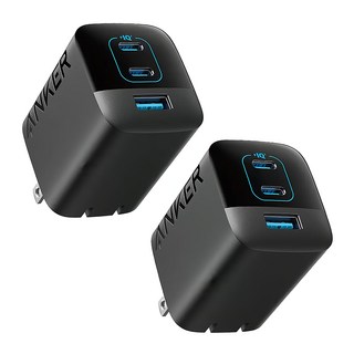 ANKER 336 GaN 67W 急速充電器 A2674, 黑色, 2個