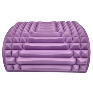 躺靠兩用腰背舒緩伸展按摩墊 EVA TPE材質 30x25x9公分 400公克, 紫色, 1個