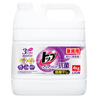 LION 獅王 Top 抗菌消臭洗衣 業務量販 室內晾衣, 4kg, 1桶