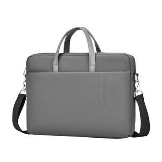 OMG 牛津布單肩手提電腦防震包, 灰色, 1個