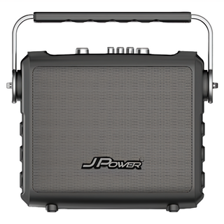 J POWER 杰強國際 震天雷行動KTV經典PLUS 便攜重砲版 6.5吋 附麥克風 2支, 黑色, JP-AV-MK65CP