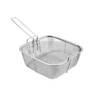 不鏽鋼折疊油炸過濾籃 瀝水籃/瀝水杓 清洗蔬菜水果, 20 x 15 x 9cm, 1個