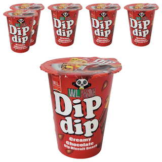 W.L.FOODS 樂搖搖沾醬巧克力棒餅, Creamy Chocolate Dip Biscuit Snack, 30g, 6個