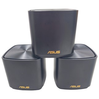 ASUS 華碩 AX3000 雙頻真 Mesh WiFi 6 系統ZenWiFi 路由器/分享器 3入組 黑色 原廠保固, XD5, 1組