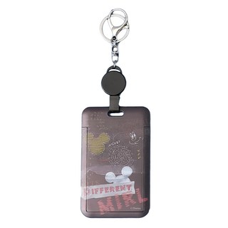 MICKEY MOUSE 米奇 MIRL系列 伸縮滑蓋證件套, 牛仔黑, 11*7cm, 1個