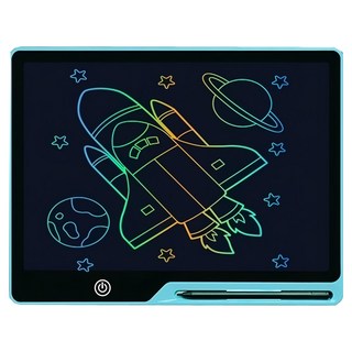 H&R 安室家 兒童畫板/手寫板/電子畫板 13吋(27 x 21 x 1cm), 藍色, RT5-3