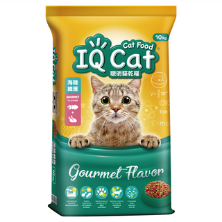 IQ Cat 聰明貓 成貓用 乾糧, 海陸總匯口味, 10kg, 1袋