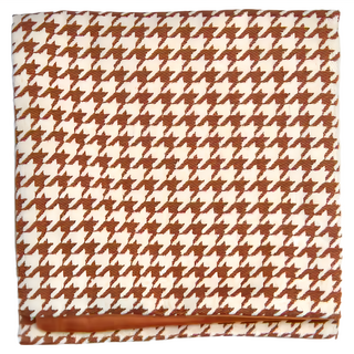 復古千鳥格紋抱枕套 100%聚酯纖維, 45 x 45cm, 復古橘