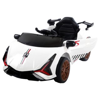 CHING-CHING 親親 跑車兒童電動車 藍寶款 RT-909 雙驅動380馬達 安全帶設計 LED大燈, 1個, 白色