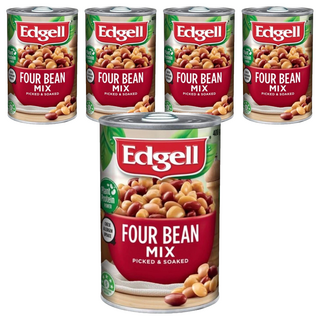Edgell 愛德格 Four Bean Mix 綜合豆, 400公克, 240g, 5罐