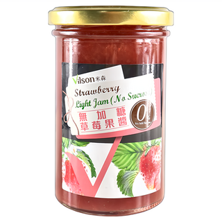 Vilson 米森 無加糖草莓果醬 法國精選 無人工添加, 290g, 1罐