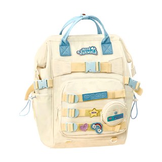 Vanwalk 出走 心情百搭少女旅行後背包 V2786, 雲朵白