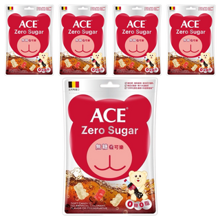 ACE 無糖Q可樂軟糖 比利時進口 無六大過敏原, 220g, 5包