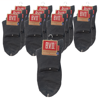 B.V.D. 1/2 細針男襪-B534 專業品質 舒適 台灣製造, 灰色, 25-28公分