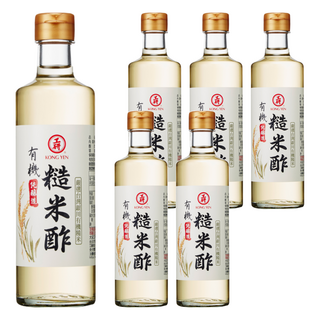 工研 有機糙米醋, 320ml, 嚴選台灣銀川有機糙米, 純素或全素, 6瓶