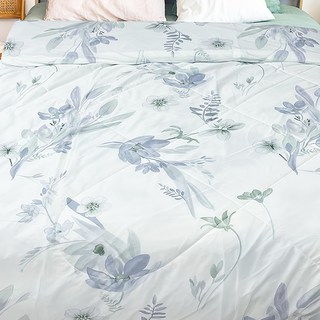 INDIAN 印地安 涼爽紗親膚夏涼感被/空調被/冷氣被, 春日細語 藍色