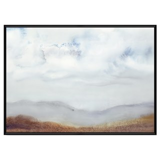 菠蘿選畫所 雲與山 APAA3407B 掛畫 40 x 30cm 畫框 居家裝飾藝術, 黑色