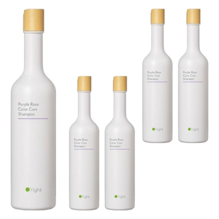 O'right 歐萊德 紫玫瑰護色洗髮精 400mL 適用於染燙受損髮質, 5瓶