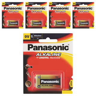 Panasonic 國際牌 大電流鹼性電池 9V, 5顆, 1入