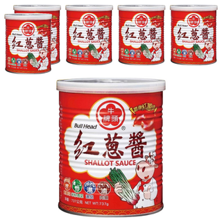 牛頭牌 紅蔥醬 不添加防腐劑、人工色素, 737g, 6罐