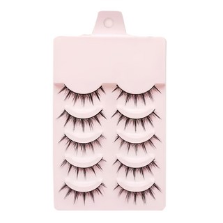 蕉蕉購物 假睫毛5對組 自然濃密 解鎖漫畫大眼睛, 仙女款, 1組