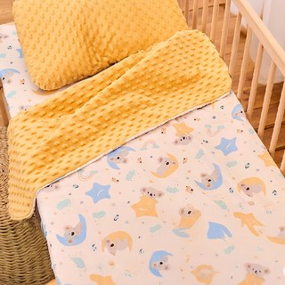 PeNi 培婗 愛心豆豆毯 星月考拉 100%棉, S(120 x 80 cm)