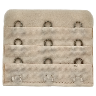 隱形免縫內衣延長背扣 三排三扣, 5.5 x 5cm, 膚色