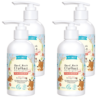 BEIWED 貝薇美學 貼身衣物濃縮洗潔精 玫瑰山茶花香 300ml 中性溫和 高效潔淨, 4瓶