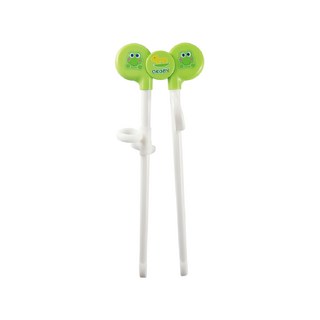 DOOBY 大眼蛙 幼兒學習筷, 訓練手腦並用, BPA Free, 右手專用, 顏色隨機, 1雙