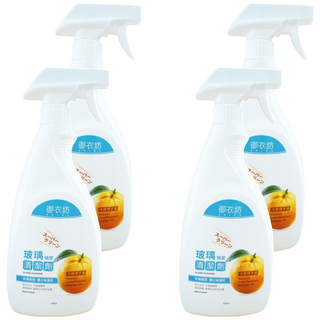 AKIRA 御衣坊 玻璃穩潔清潔劑 天然冷壓橘油 強力去汙 500ml 玻璃鏡面 櫃台皆適用, 4瓶