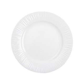 HOLA 和樂家居 克萊歐強化瓷平盤, 枝線白, 1個