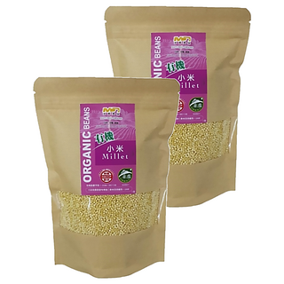 茂喜食品 有機小米, 美國原產地，台灣分裝, 400g, 2包