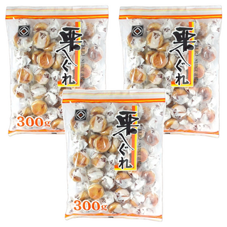 佐藤製菓 栗饅頭, 300g, 烤黃豆餡小點心, 懷舊的滋味, 294g, 3袋