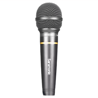 Saramonic 楓笛 SR-MV58 心型動圈式手持麥克風, 專業人聲設計, 鍍金卡農接口, 堅固耐用, 黑色