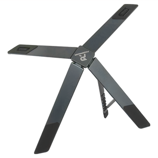 POWERRIDER X型鋁合金折疊筆電支架 PH306 口袋精靈 超小體積 穩固耐用 高效散熱 三角穩定 可承重10kg 隨心調節 姿勢更舒適, 深空灰, 1個